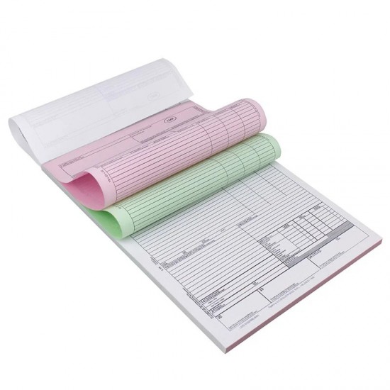 Cmr National A4. 3 Exemplare. 33 Set/carnet. Tipar 1+0. Coperta Fata Tiparita. Coperta Din Carton + Prelungire Cartonata. Hartie Alba (albastru. Rosu. Verde)