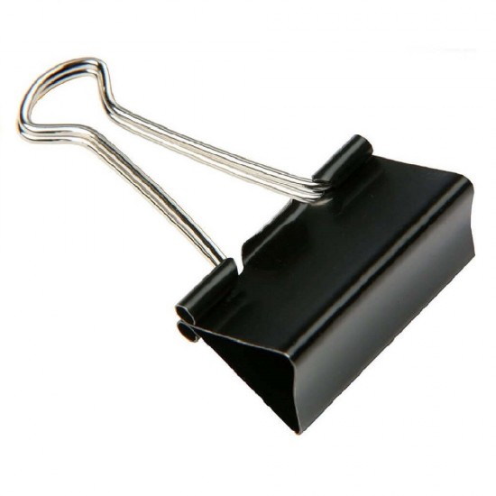 Clips Metalic Binder 41 mm, 12 Buc/Bax - Cleme pentru Prindere