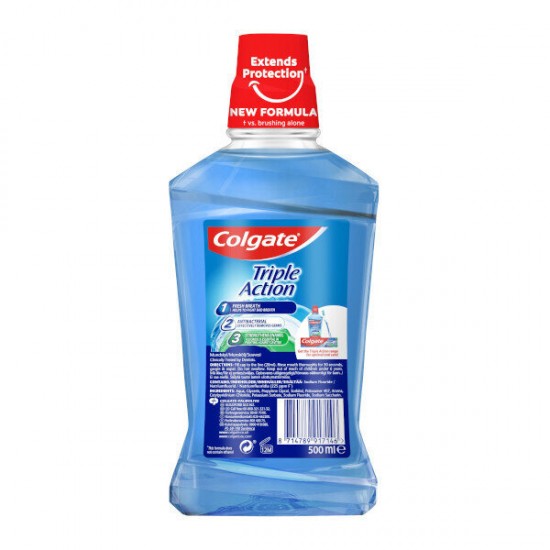 Colgate Apa De Gura Triple Action, 500ml