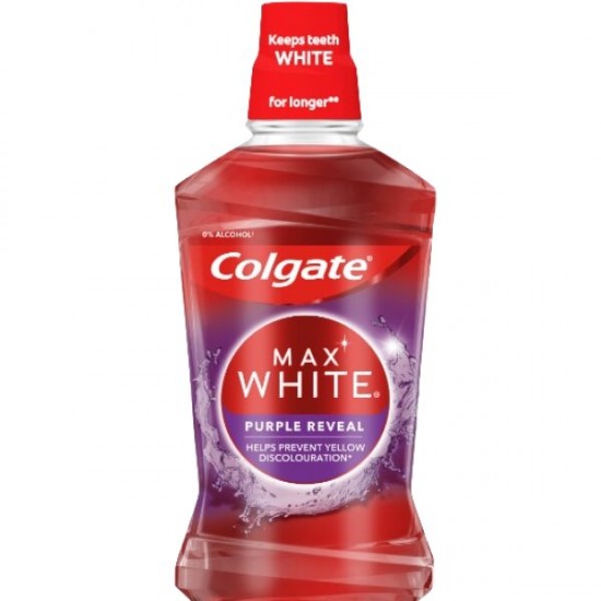 Colgate Apa De Gura Max White Purple Reveal, 500ml
