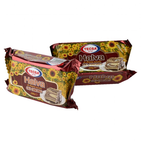Halva de Floarea Soarelui cu Cacao Tecsa, 200 g