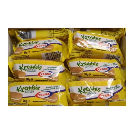 Set 48 Pachete de Biscuiti cu Lamaie Tecsa, 36 g