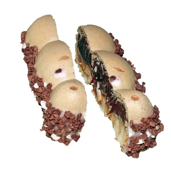 Napolitane Kinder Happy Hippo cu Lapte si Alune de Padure, 5 Napolitane/Pachet, 103,5 g