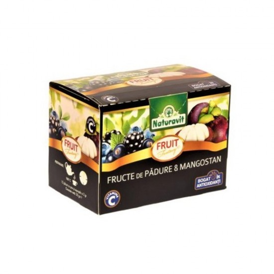 Ceai de Fructe de Padure si Mangostan Naturavit, 15 plicuri