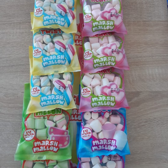 Set 12 Pahete de Jeleuri Marshmallow Sweeto