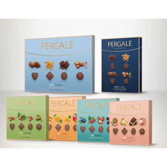 Bomboane Asortate Pergale Milk Desserts, 113 g