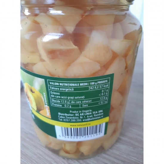 Compot de Gutui Cuburi Naturavit, 720 ml