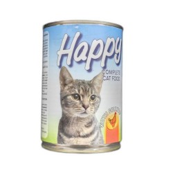 Mancare de Pisici Happy din Carne de Pasare 415 g