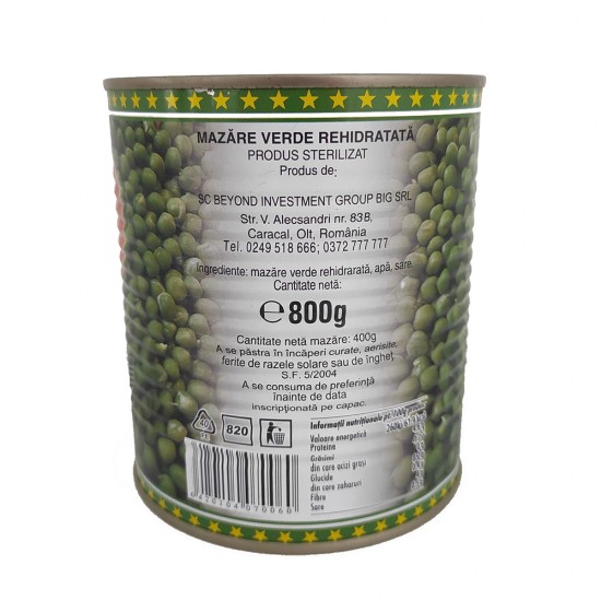 Mazare Verde Elio Rehidratata, 800 g