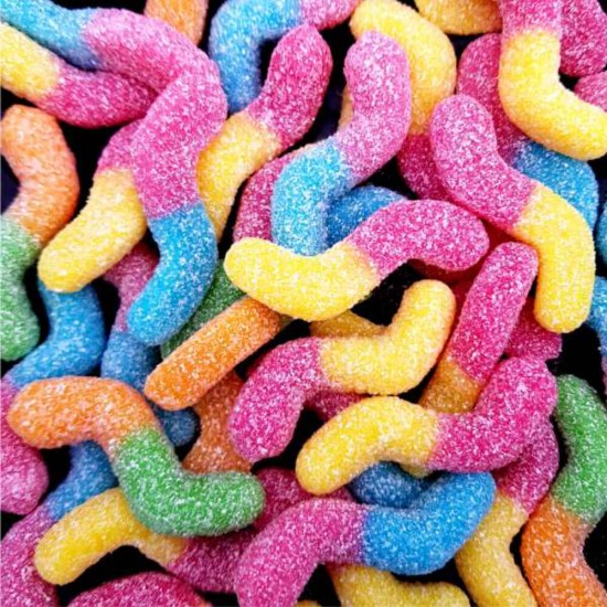 Set 150 Jeleuri de Fructe Trolli, Forma de Viermisori, 1050 g