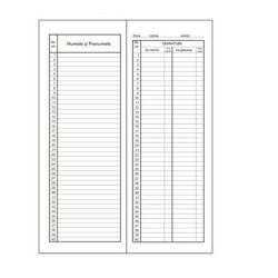 Condica Prezenta 1/2, 16 File/Carnet - Formular Tipizat pentru Pontaj Angajati