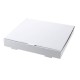 Set 500 Cutii Pizza Albe, 24x3.5x24 cm - Ambalaje Alimentare din Carton Alb