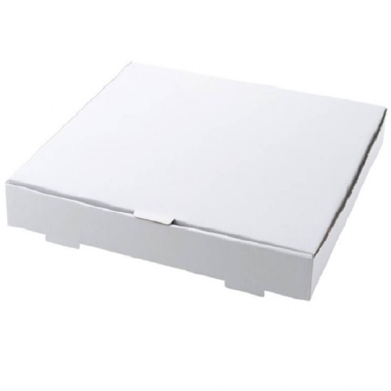 Set 500 Cutii Pizza Albe, 42x4x42 cm - Ambalaje Alimentare din Carton Alb