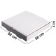 Set 500 Cutii Pizza Albe, 50x4x50 cm - Ambalaje Alimentare din Carton