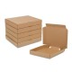 Set 500 Cutii Pizza Natur, 24x3.5x24 cm - Ambalaje Alimentare din Carton Natur