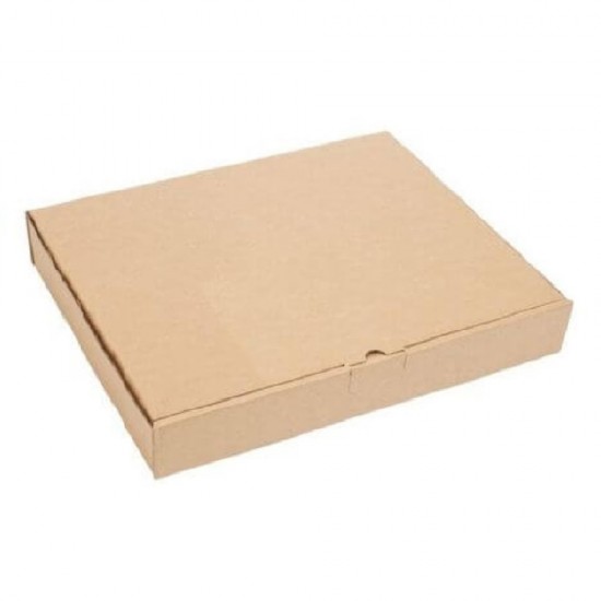 Set 500 Cutii Pizza Natur, 24x3.5x24 cm - Ambalaje Alimentare din Carton Natur