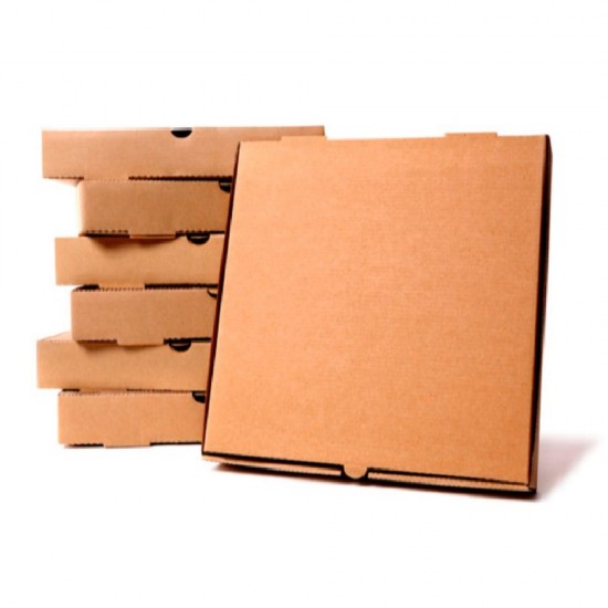 Set 500 Cutii Pizza Natur, 50x4x50 cm - Ambalaje Alimentare Natur