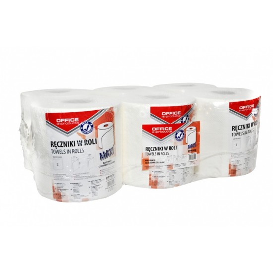 Prosop Rola Hartie Alba, 120m - 2 Straturi, Office Products Maxi