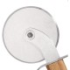 Cutit Pentru Pizza 1 Rola Cu Maner Din Lemn Si Agatatoare, Dimensiune 19x6,5 Cm