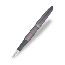 Stilou Diplomat Elox Ring, Cu Penita M, Din Otel Inoxidabil - Grey Orange
