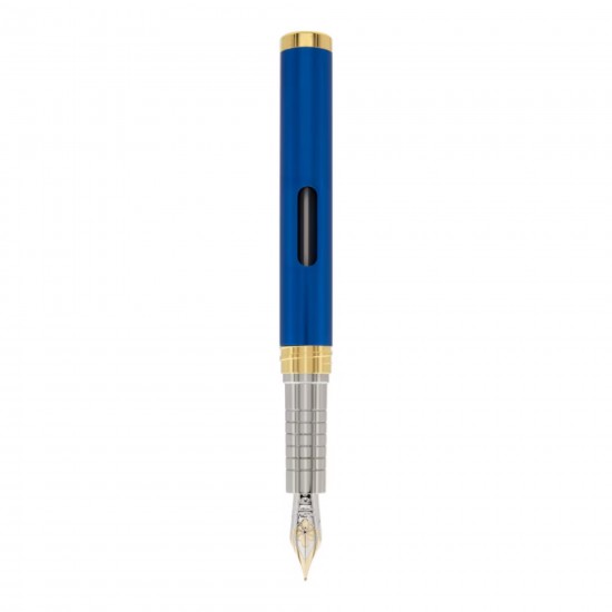 Stilou Diplomat Nexus, Cu Penita M, Din Otel Inoxidabil - Blue Gold