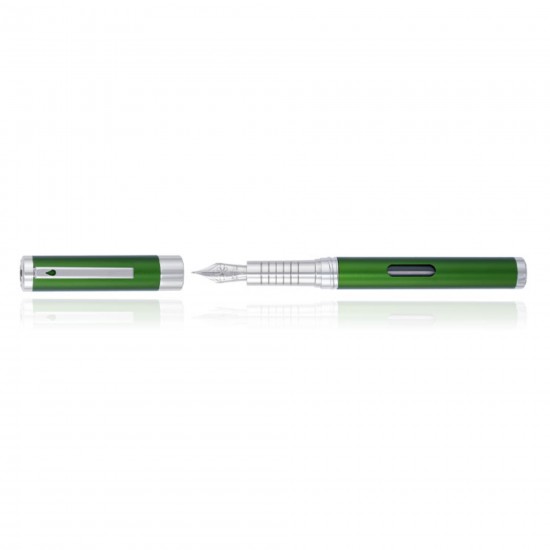 Stilou Diplomat Nexus, Cu Penita M, Din Otel Inoxidabil - Green Chrome
