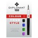 Stilou Diplomat Clr, Cu Penita F, Din Otel Inoxidabil - Black Lacquer