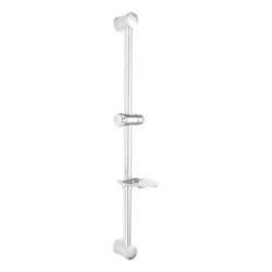 Bara pentru Dus cu Savoniera Sanobi, 60 cm, Inox, Bara de Dus, Suport Dus, Suport pentru Dus, Suport de Dus cu Savoniera, Suporturi Dus, Suporturi pentru Dus, Accesorii Baie, Accesorii Dus, Accesorii pentru Baie, Accesorii pentru Dus