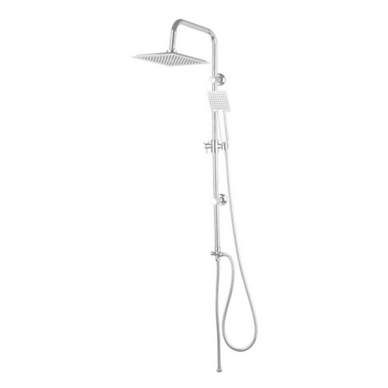 Coloana pentru Dus Sanobi, 100 cm, Inox, cu Dus Superior Para si Furtun, Coloana de Dus, Suport Dus, Suport pentru Dus, Suporturi de Dus, Suporturi Dus, Suporturi pentru Dus, Accesorii Baie, Accesorii Dus, Accesorii pentru Baie, Accesorii pentru Dus