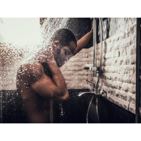 Para Dus Sanobi SanQ, 3 Functii, 100 mm Diametru, Para Dus Simpla, Para Dus 3 Functii, Para Dus 100 mm, Para Dus 10 cm, Accesorii Baie, Accesorii Dus, Para Dus SanQ, Cap Dus