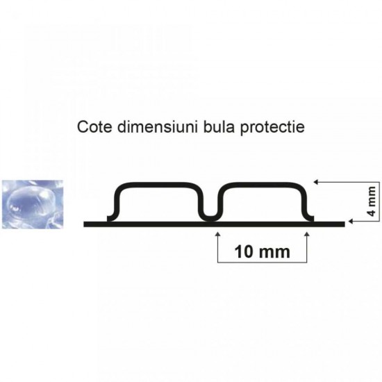 Folie cu Bule Mici, Latime Rola 1m, Grosime Folie 70 g/mÂ², Lungime 100 m, Dimensiune Bula 1 cm
