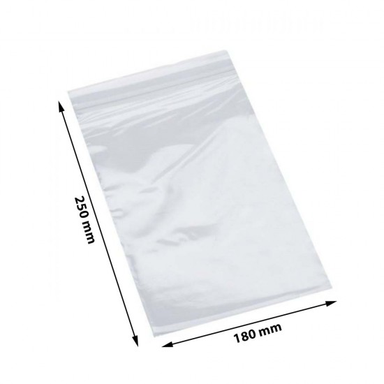 Set de 500 Pungi ZIPLOCK, Dimensiuni 180x250 mm, Grosime 60 MIC