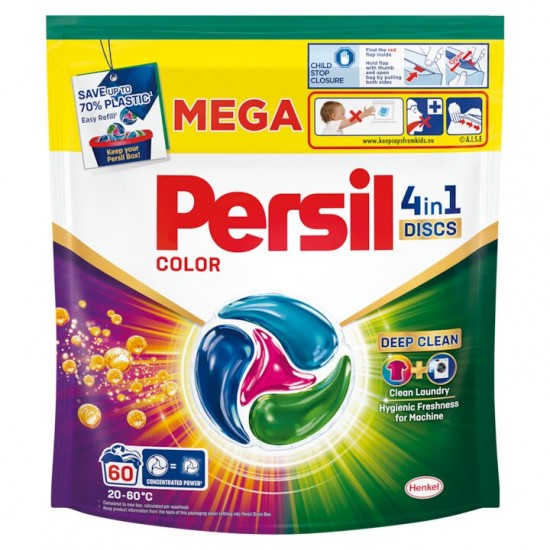 Detergent De Rufe Persil 4in1 Discs Color Deep Clean, 60 Capsule