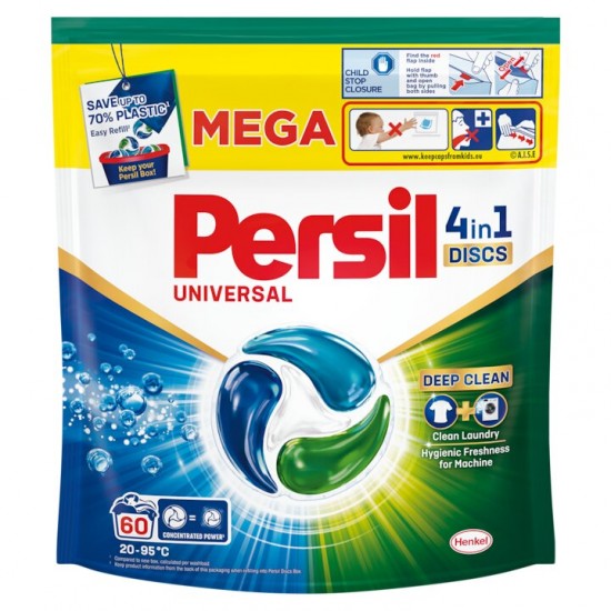 Detergent Capsule Persil 4in1 Discs Universal, 60 Capsule