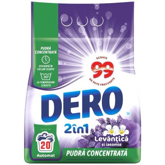 Detergent Automat Dero 2 In 1, Levantica, 1,5 Kg, 20 Spalari