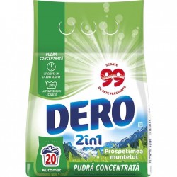 Detergent Automat Dero 2 In 1 Prospetimea Muntelui, 1,5 Kg, 20 Spalari