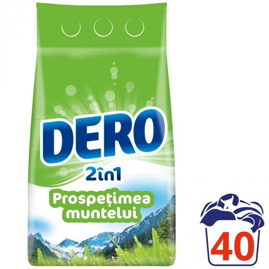 Detergent Automat Dero 2 In 1 Prospetimea Muntelui, 3 Kg, 40 Spalari