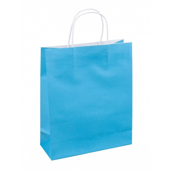 Punga Cadou, Hartie Kraft 120gsm, Culori Uni, 25x30x10cm, Donau Home - Culori Asortate