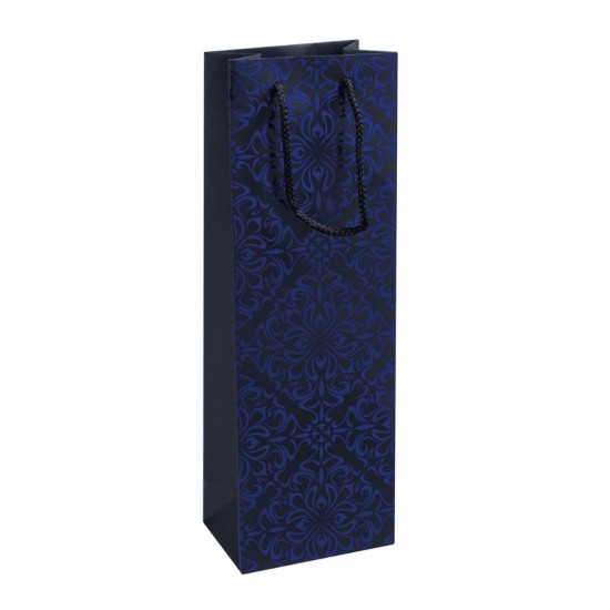 Punga Sticla Cadou, Carton Laminat 210gsm, Design Divers, 12x35.5x8cm, Donau Home - Modele Asortate