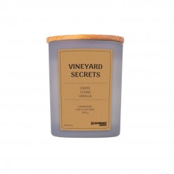 Lumanare In Recipient De Sticla, Cu Capac, 200gr, 40 De Ore Ardere, Donau Home - Vineyard Secrets