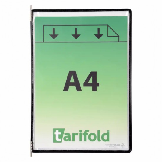 Buzunare Prezentare Pentru Display, A4, (10 Buc/set), Rama Metalica, Djois - Negru