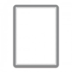 Buzunar Magnetic Pentru Documente A4, Cu Rama Color, 2 Buc/set, Djois - Rama Argintie