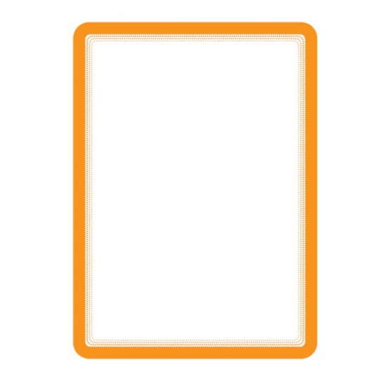 Buzunar Magnetic Pentru Documente A4, Cu Rama Color, 2 Buc/set, Djois - Rama Portocalie