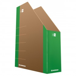 Suport Vertical Pentru Cataloage, A4 - 8cm Latime, Carton 800gsm, Donau Life - Margine Verde