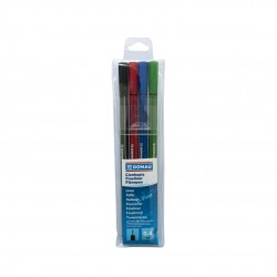 Fine Liner, Varf Fetru 0.4mm, Donau D-fine - 4 Culori/set