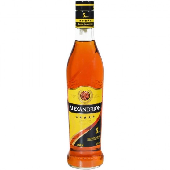 Brandy Alexandrion 5 Stele, 500 ml, Alexandrion 0.5L, Bauturi Alcoolice, Brandy Alexandrion, Alexandrion 5 Stele Brandy, Brandy 5 Stele Alexandrion, Sticla de Alexandrion 5 Stele