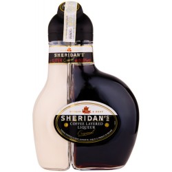 Lichior Cafea Sheridan's, 1L, 15.5% Alcool, Lichior Sheridanâ€™s Cafea, Sheridanâ€™s Lichior Cafea, Lichior Dulce, Lichior de Cafea Dulce, Bauturi Alcoolice, Bautura Alcoolica, Lichior Sheridans, Lichior in Doua Culori, Lichior Bicolor
