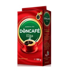 Cafea Macinata Doncafe Elita Vacuum, 500g, Cafea in Pachet, Cafea in Vacum Doncafe Elite, Cafea Doncafe Elite, Cafea Macinata Cofeinizata, Cafea cu Cofeina, Cafea cu Cofeina Doncafe, Cafea Macinata Aromata