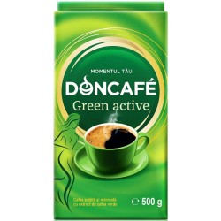 Cafea Macinata Doncafe Green Active, 500 g, Extract de Cafea Verde, Doncafe Green Active Cafea Macinata, Cafea Macinata cu Antioxidanti Naturali Doncafe Green Active, Cafea Macinata Doncafe, Cafele Macinate Doncafe Green Active