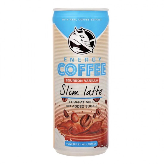 Bax 24 Energizante Hell Energy Coffee Slim Latte, 250 ml, Energizant Hell Energy Coffee, Bauturi Non-Alcoolice, Hell Energy Coffee Energizante, Doze de Energizante Hell, Bauturi Energizante cu Cafea, Bauturi Racoritoare Energizante